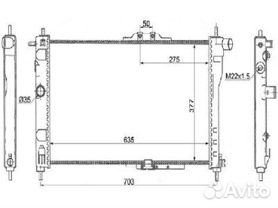 Радиатор Nexia 96144847 / 341651 кондицион