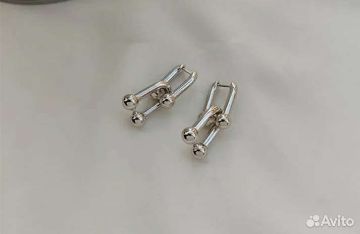 Серьги серебро