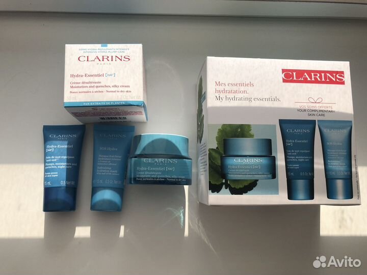 Clarins hydra-essentiel набор