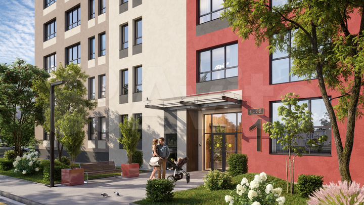 1-к. квартира, 39,7 м², 2/5 эт.