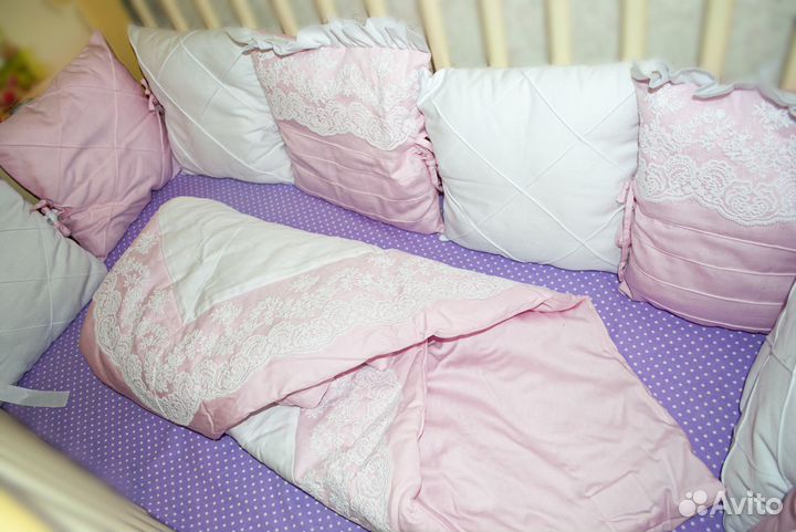 Бортики в детскую кроватку новые