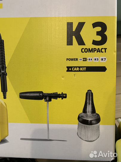 Мойка высокого давления karcher k3 compact car kit