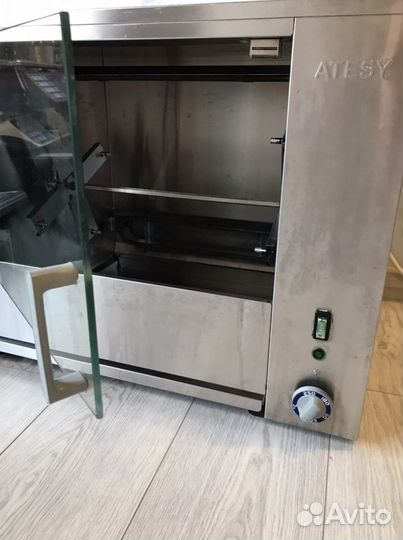 Карусельный электрогриль для кур atesy