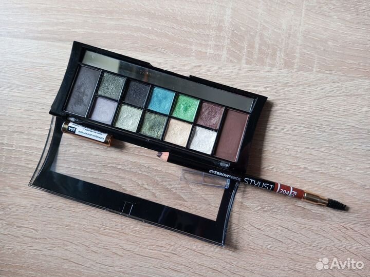 Палетка La Rosa тени, Farres карандаш для бровей