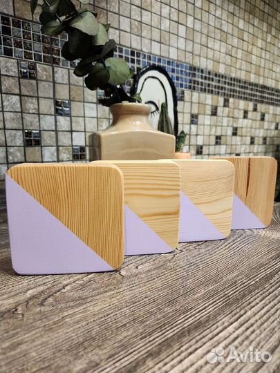 Набор подставок для чашек в ассортименте