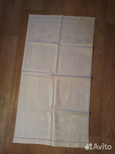 Винтажная скатерть и салфетки, шелк