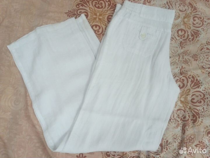 Брюки белые летние 46 р