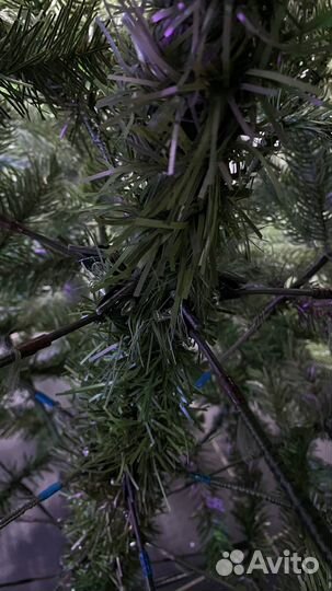 Ёлка искусственная 'Байкальская', литая+пвх