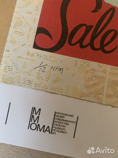 Плакат Шепард Фэрри с автографом, оригинал