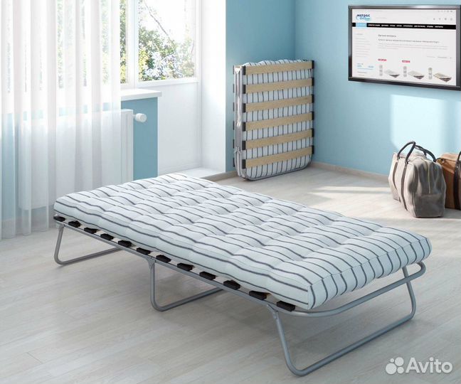 Раскладушка складная усиленная Беларусь 120 кг