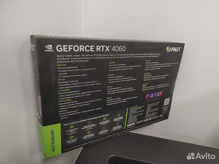 Видеокарта Palit nvidia GeForce RTX 4060 dual