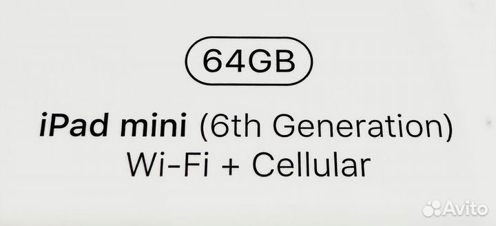 iPad mini 6 64gb wi-fi + cellular LTE