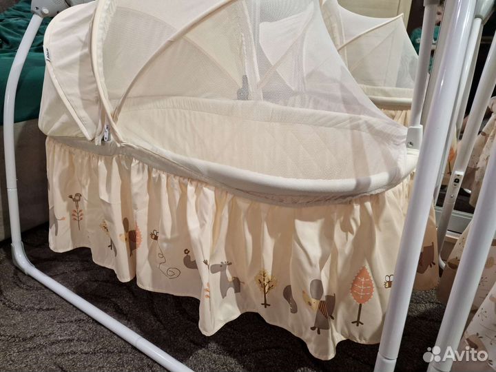 Электрокачели - колыбель Pituso Camellia Beige Zoo