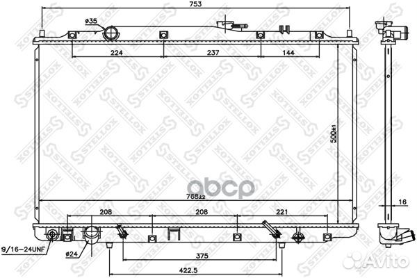 10-26782-SX радиатор системы охлажденияакпп Ac