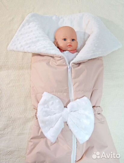 Конверт одеяло на выписку осенний