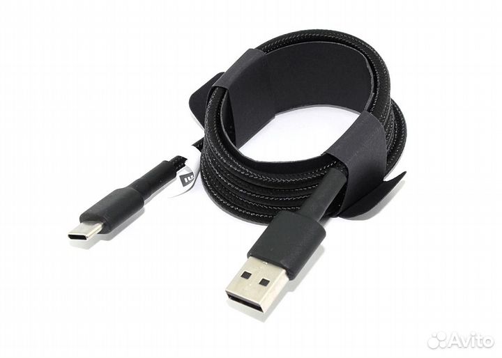 Кабель Xiaomi Mi Braided USB Type-C 1m черный