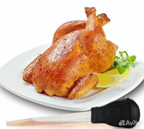 Пипетка для поливания мяса,курицы своим соусом