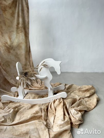 Лошадка качалка деревянная