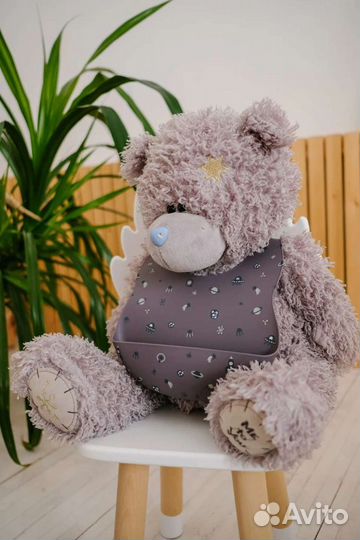 Силиконовый нагрудник с принтом