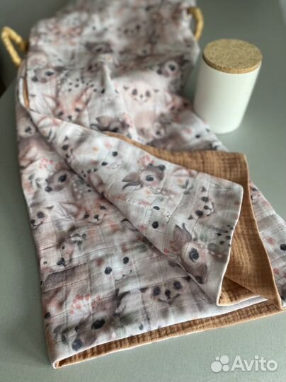 Мслиновый плед «Зверята»