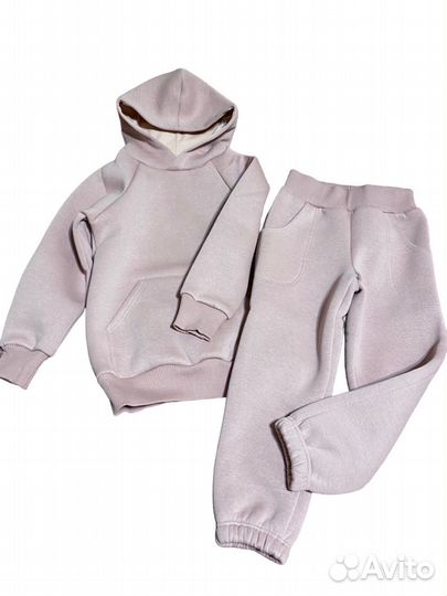 Костюм из футера с начесом на девочку