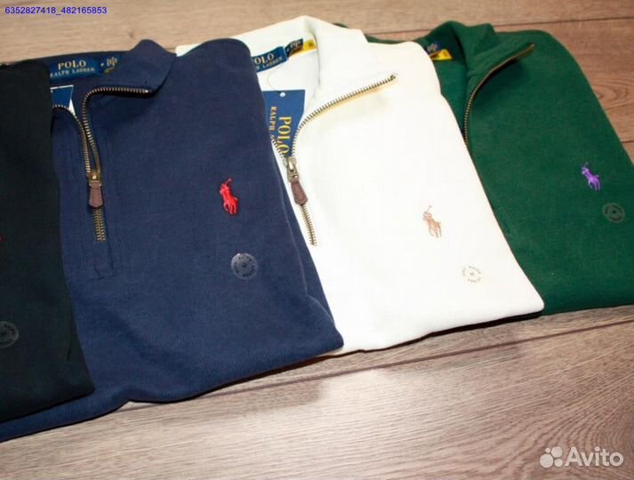 Polo Ralph Lauren джемпер зеленый полузамок (Арт.27154)