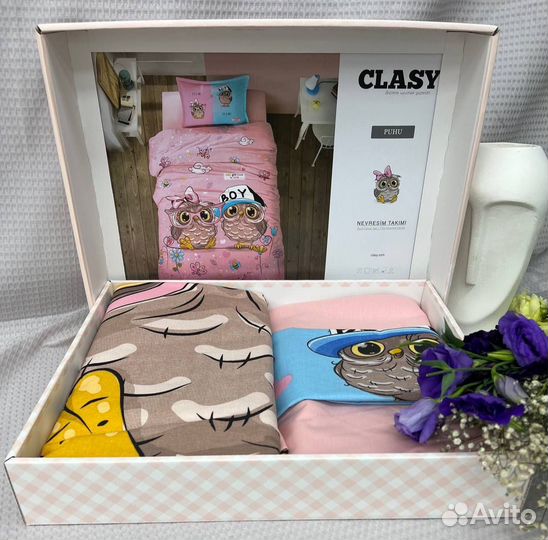 Турецкое,детское 1.5сп.постельное белье