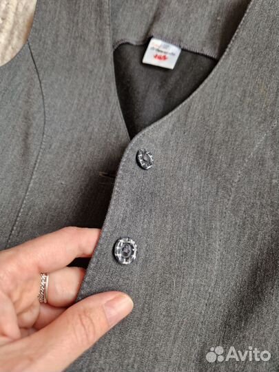 Жилетка для девочки школьная серая 128 dress code