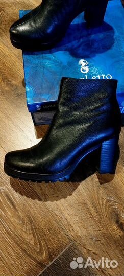 Ботильоны натуральная кожа на каблуке 40