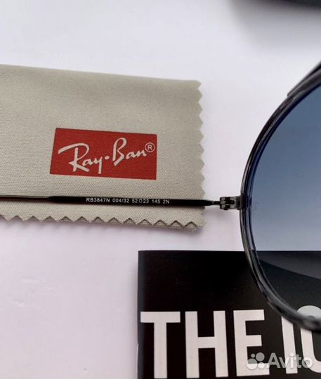 Очки ray ban oval Double Bridge пепельные