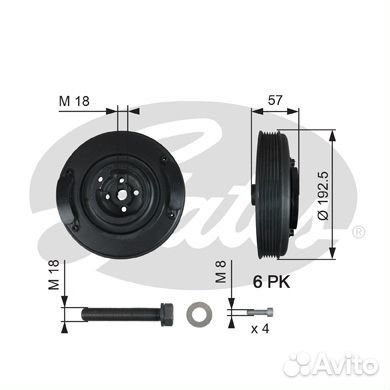 Демпфер коленчатого вала drivealign