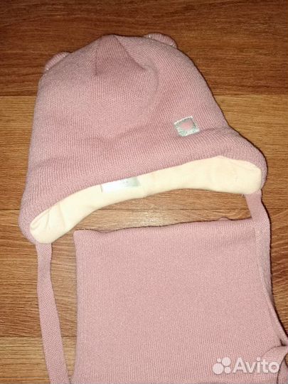 Комплект шапка снуд зима размер 46-50 девочке