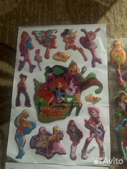 Наклейки winx