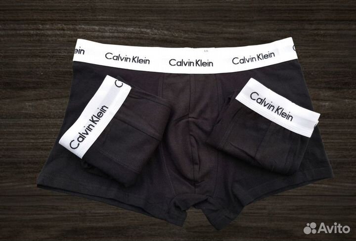 Трусы мужские боксеры calvin klein 3шт