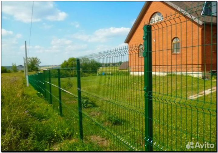Сетка для забора 3Д
