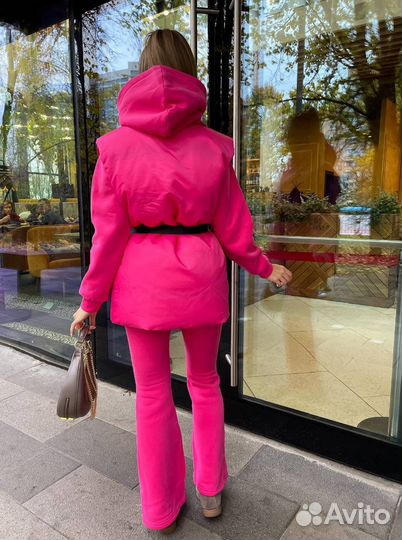 Спортивный Костюм женский Balmain, тройка на флисе