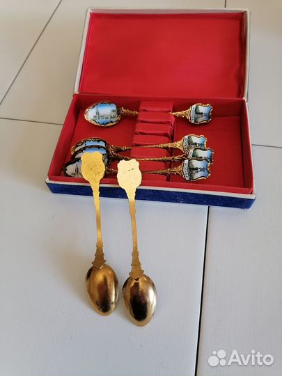 Набор чайных ложек СССР с видом Москва