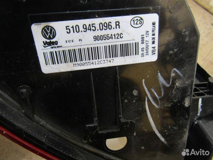 Фонарь задний правый Volkswagen Golf Sportsvan