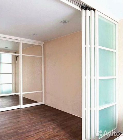 Раздвижные перегородки в гардеробную, шкаф