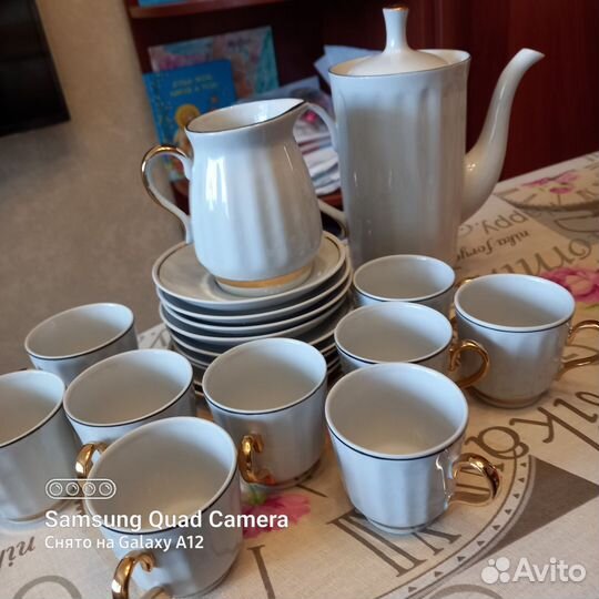 Кофейный сервиз и тортница с времен СССР