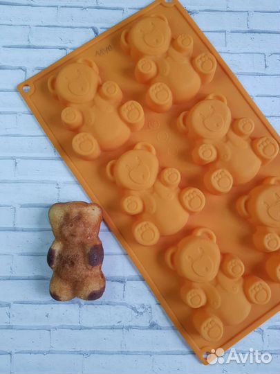 Силиконовая форма мишка Барни