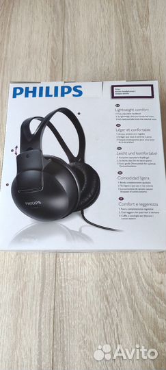 Новые наушники проводные philips