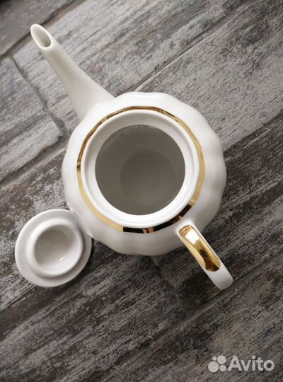 Чайный сервиз Золотая лента Дулево 91 93 г
