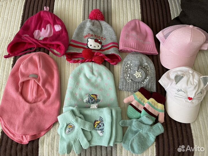 Шапки на все сезоны р52 (пакетом)