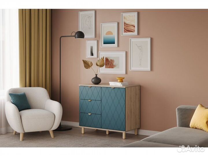 Тумба Теджонс-1 Diamond Aquamarine