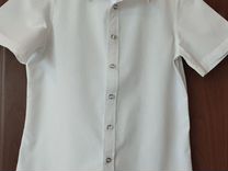Рубашка белая для мальчика р.128 Gulliver