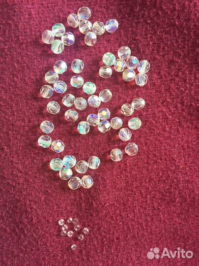 Бусы Чехословакия, серьги