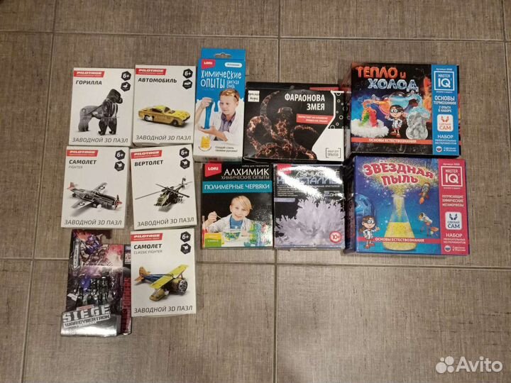 Детские опыты и конструктор