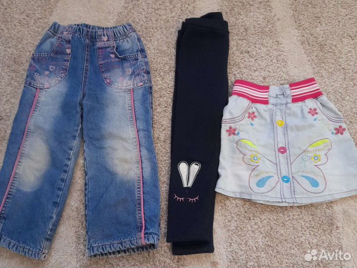 Пакет детских вещей на девочку 2-3 года