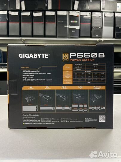 Блок питания gigabyte GP-P550B 550W 80 Plus Bronze